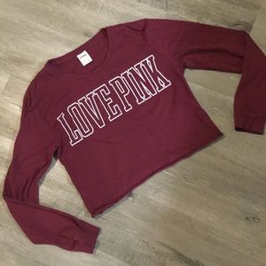 Victoria’s Secret Pink love pink crop top small